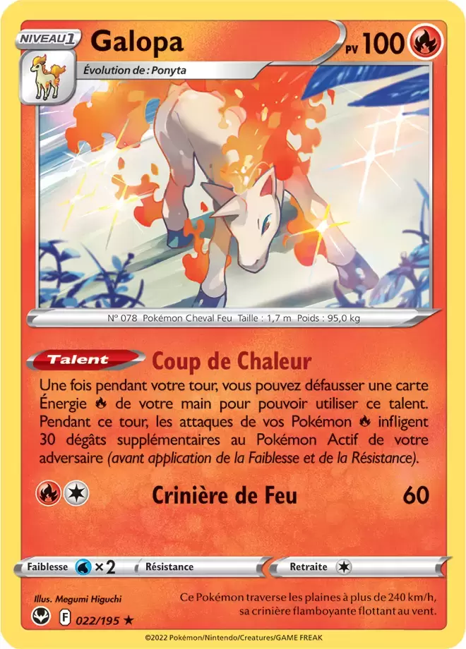 Tempête Argentée - Rapidash Holo