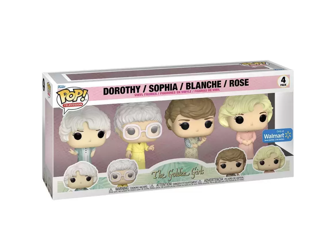 POP! Television - The Golden Girls - Dorothy, Sophia, Blanche & Rose 4 Pack