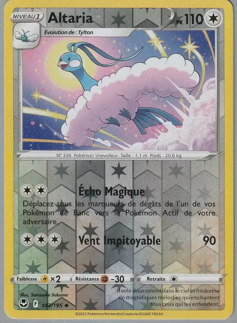 Tempête Argentée - Altaria Reverse