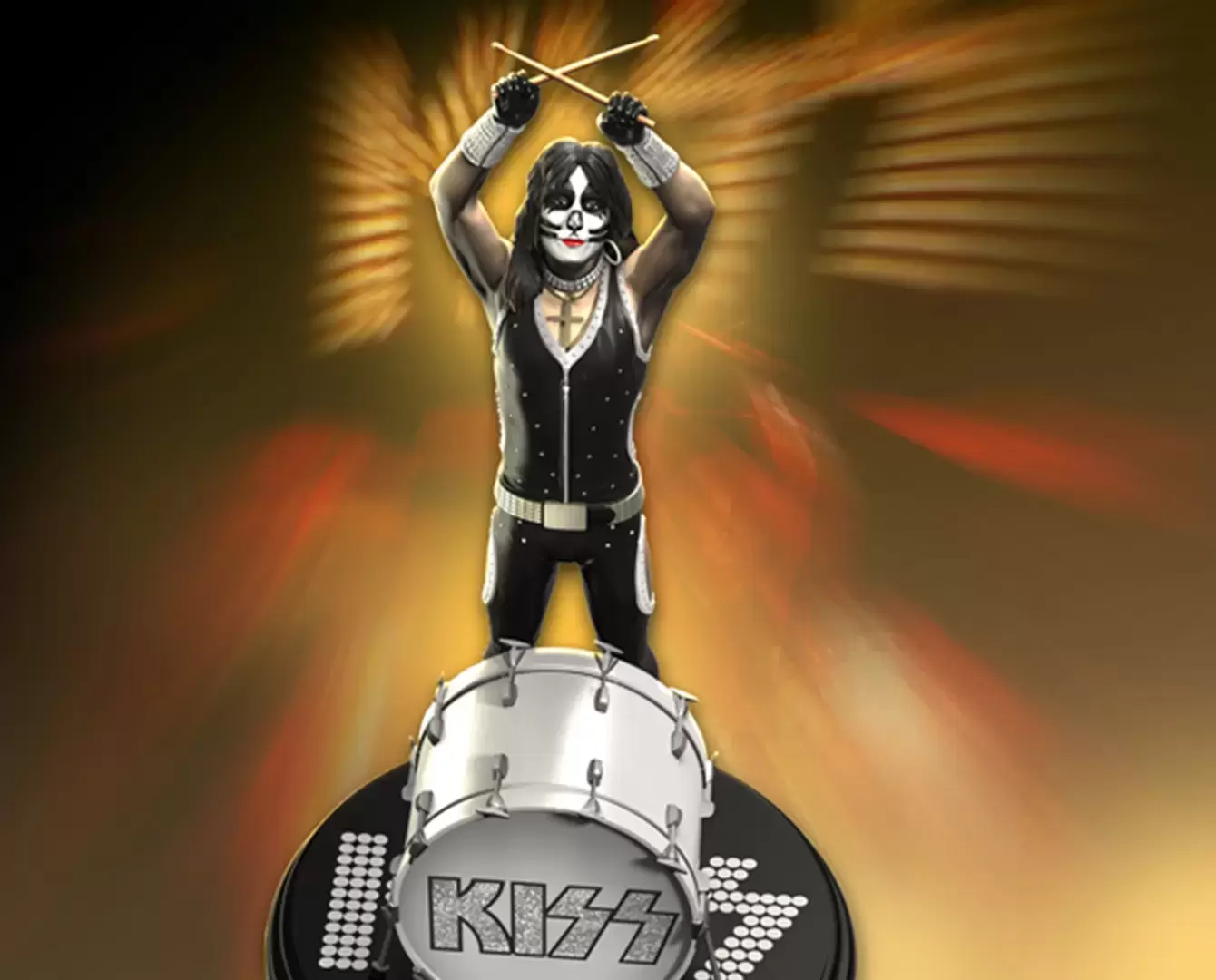 Knucklebonz - Rock Iconz - KISS The Catman (ALIVE!)