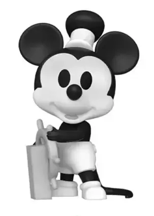 Mystery Minis - Disney Mickey and Friends - Steamboat Willie Black & White