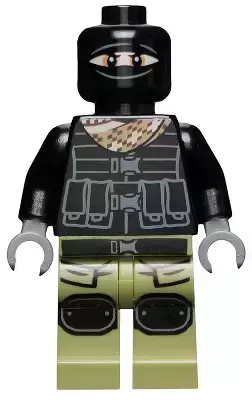 Lego TMNT Minifigures - Foot Soldier - Tactical Gear, Balaclava (Movie Version)