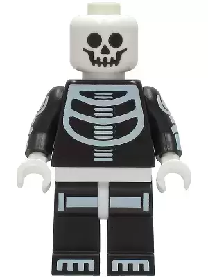 Skeleton Guy - White Head - LEGO Holiday & Event Minifigures