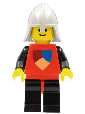Lego Castle Minifigures - Classic - Knights Tournament Knight Red, Black Legs with Red Hips