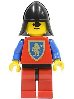 Lego Castle Minifigures - Crusader Lion - Red Legs with Black Hips, Black Neck-Protector