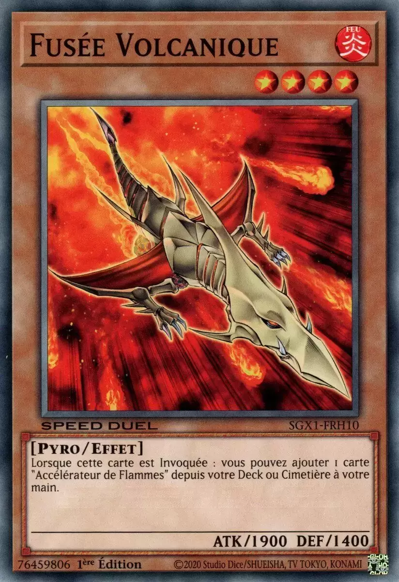 Speed Duel GX SGX1 - Fusée Volcanique Holographique