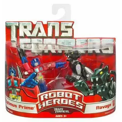 Transformers Robot Heroes - Optimus Prime vs Ravage