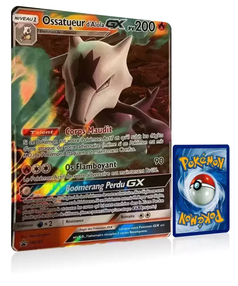 Cartes Pokemon Jumbo XXL - SM - Ossatueur d\'Alola GX - Jumbo