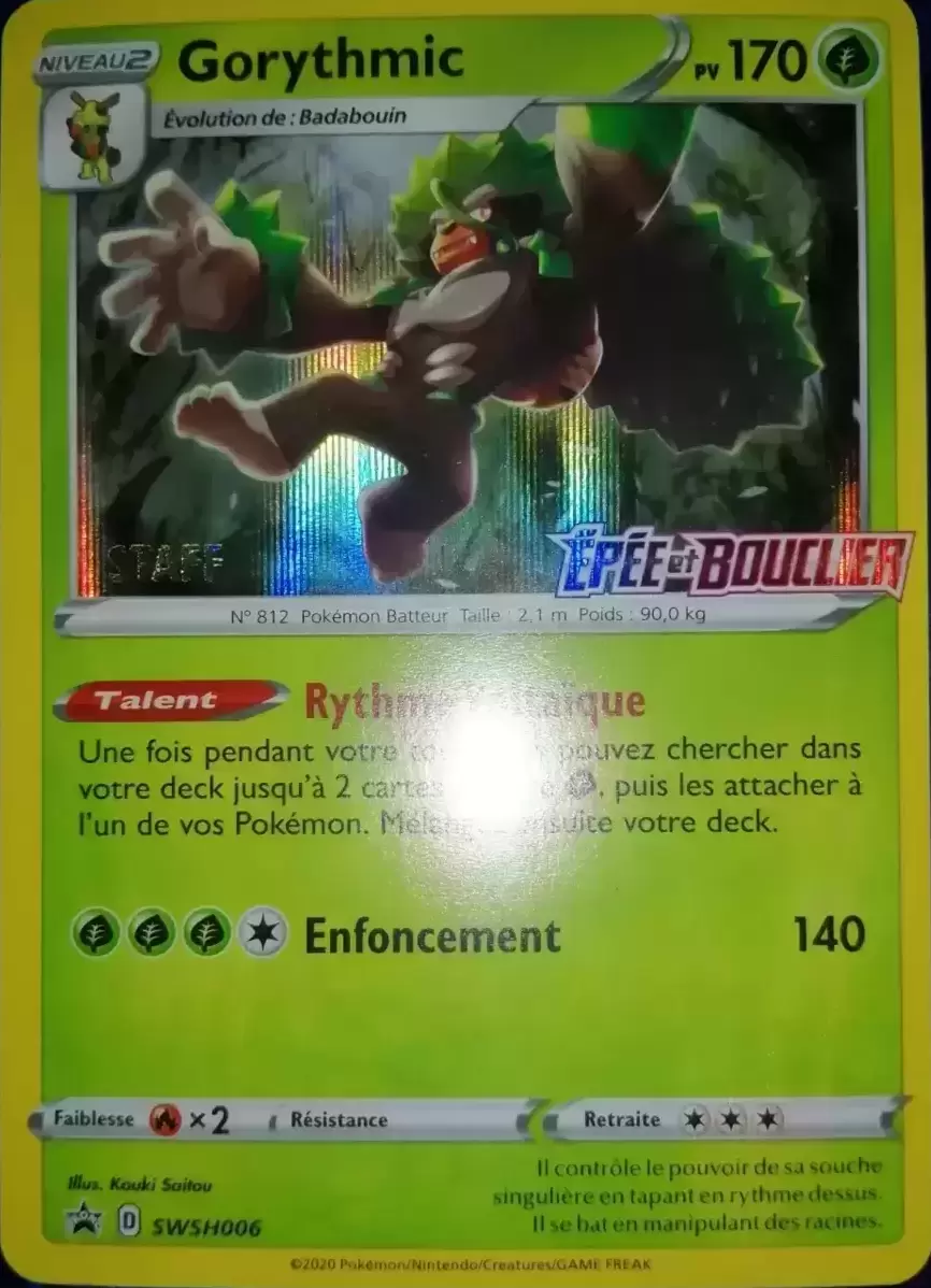 Cartes Promo Black Star Épée et Bouclier - Gorythmic Staff
