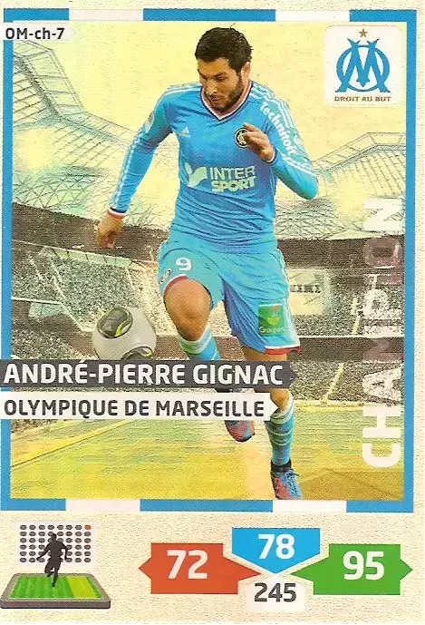 Adrenalyn XL 2013-2014 (France) - André-Pierre Gignac -Attaquant - Olympique de Marseille