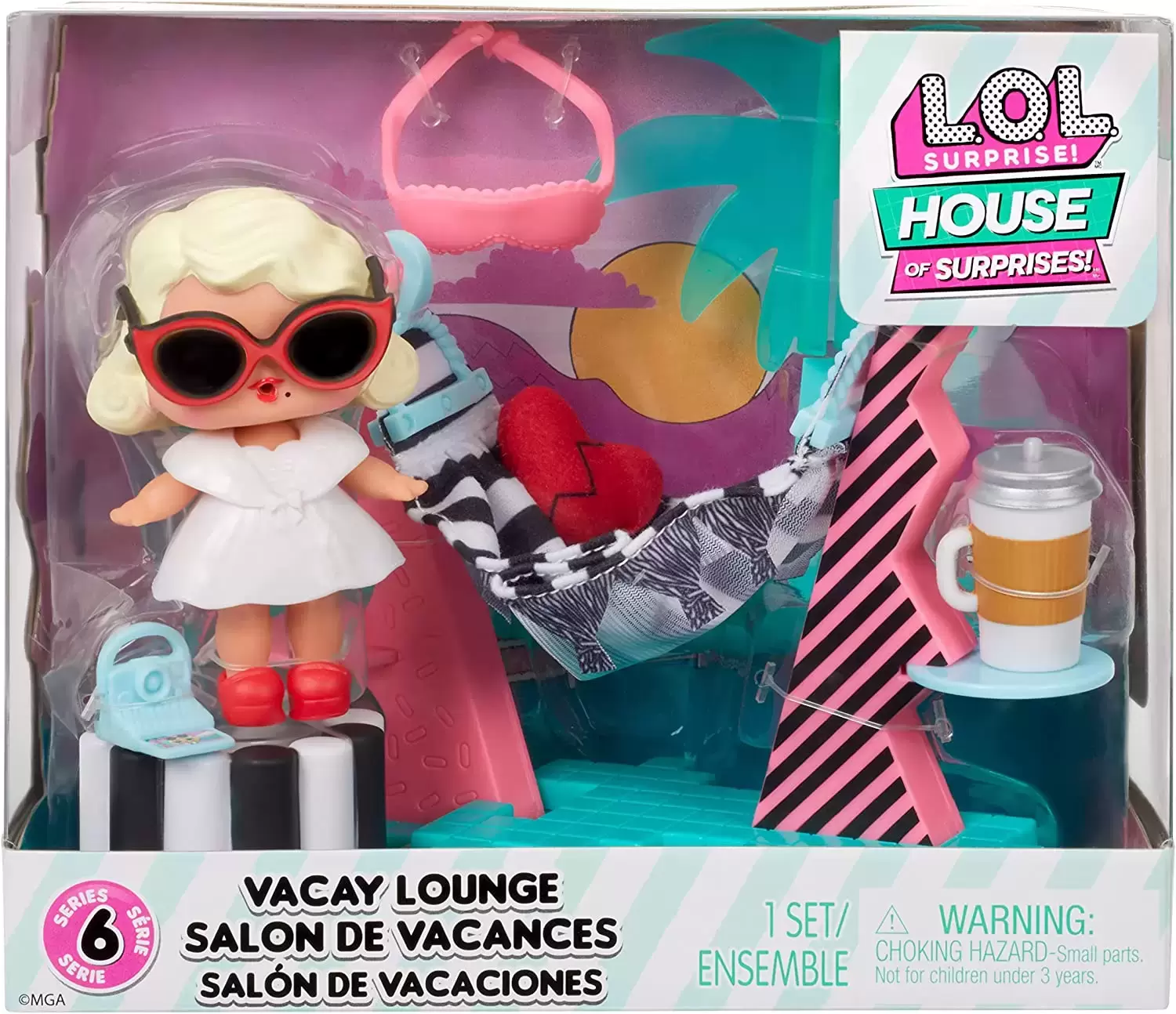 L.O.L. Surprise! House of Surprises! - Vacay Lounge Playset