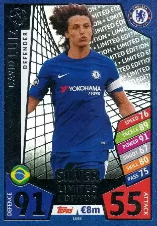 Match Attax UEFA Champions League 2017/18 - David Luiz - Chelsea FC