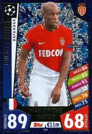 Match Attax UEFA Champions League 2017/18 - Djibril Sidibé - AS Monaco FC