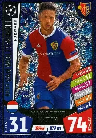 Match Attax UEFA Champions League 2017/18 - Ricky van Wolfswinkel - FC Basel 1893