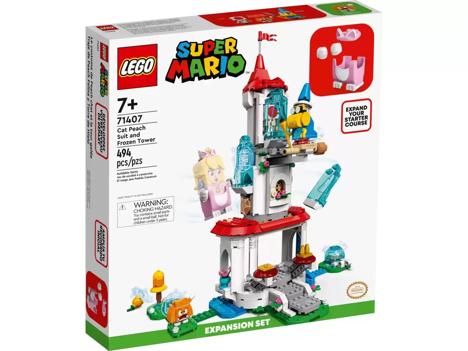 LEGO Super Mario - Cat Peach Suit and Frozen Tower Expansion Set