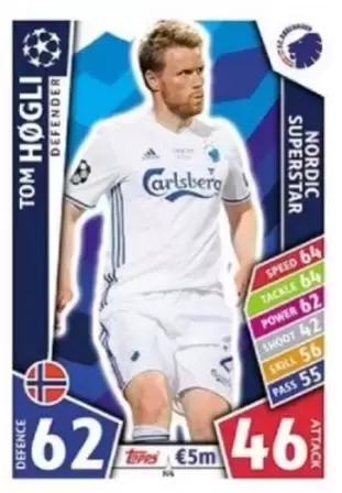 Match Attax UEFA Champions League 2017/18 - Tom Høgli - FC København