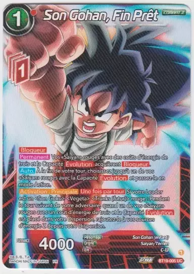 Fighter\'s Ambition - BT19 - Son Gohan, Fin Prêt