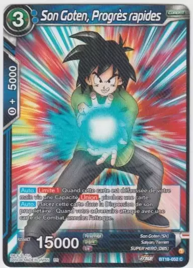 Fighter\'s Ambition - BT19 - Son Goten, Progrès rapides