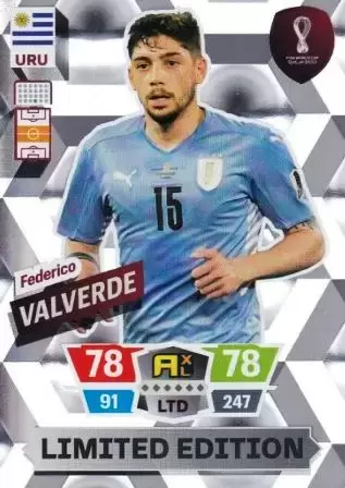 Adrenalyn XL Fifa World Cup Qatar 2022 - Limited Edition Trading Cards - Federico Valverde