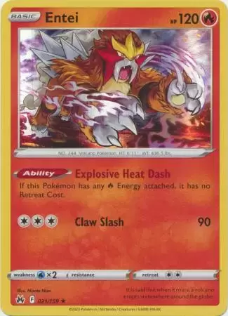 Crown Zenith - Entei Holo