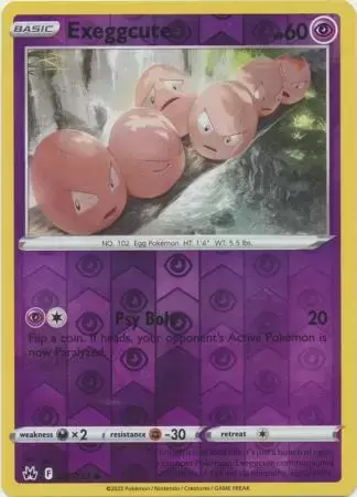Crown Zenith - Exeggcute Reverse