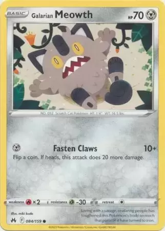 Crown Zenith - Galarian Meowth