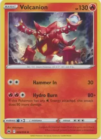 Crown Zenith - Volcanion Holo