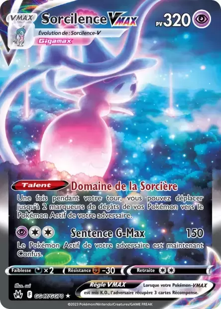 Darkrai VSTAR - carte Pokémon GG50/GG70 Zénith suprême