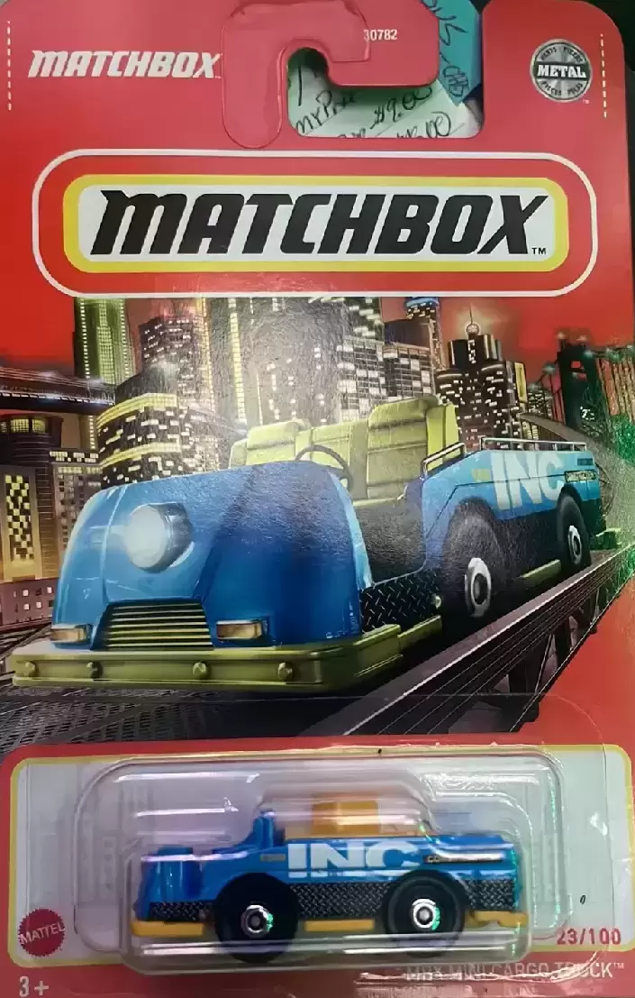Matchbox - Inc Construction (Blue) MBX Mini Cargo TruckI 23/100 HFP32-4B10/TPN14/P50A