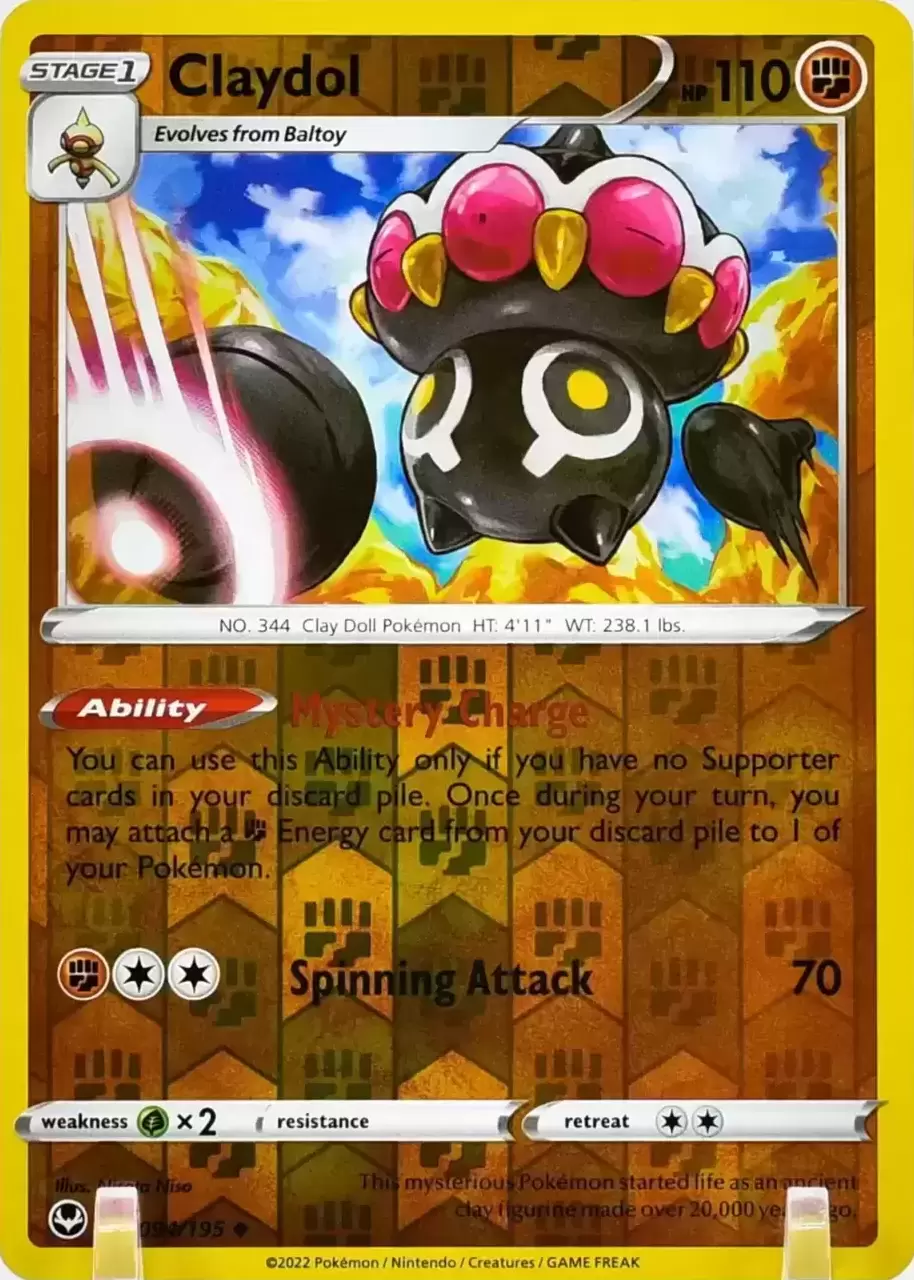 Silver Tempest - Claydol Reverse