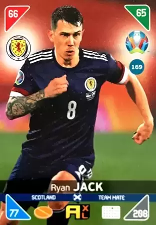 Euro 2020 : 2021 Kick Off - UEFA - Adrenalyn 2021 - Ryan Jack - Scotland