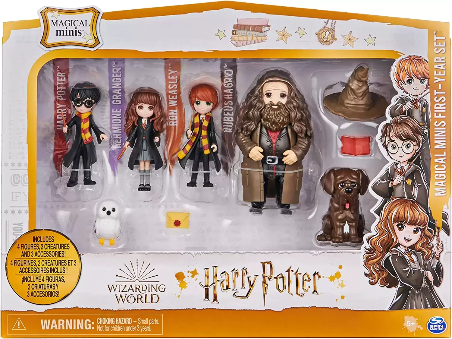 Wizarding World, Magical Minis Harry Potter and Cho Chang Friendship Set  with Creature, Kids Toys for Ages 5 and up
