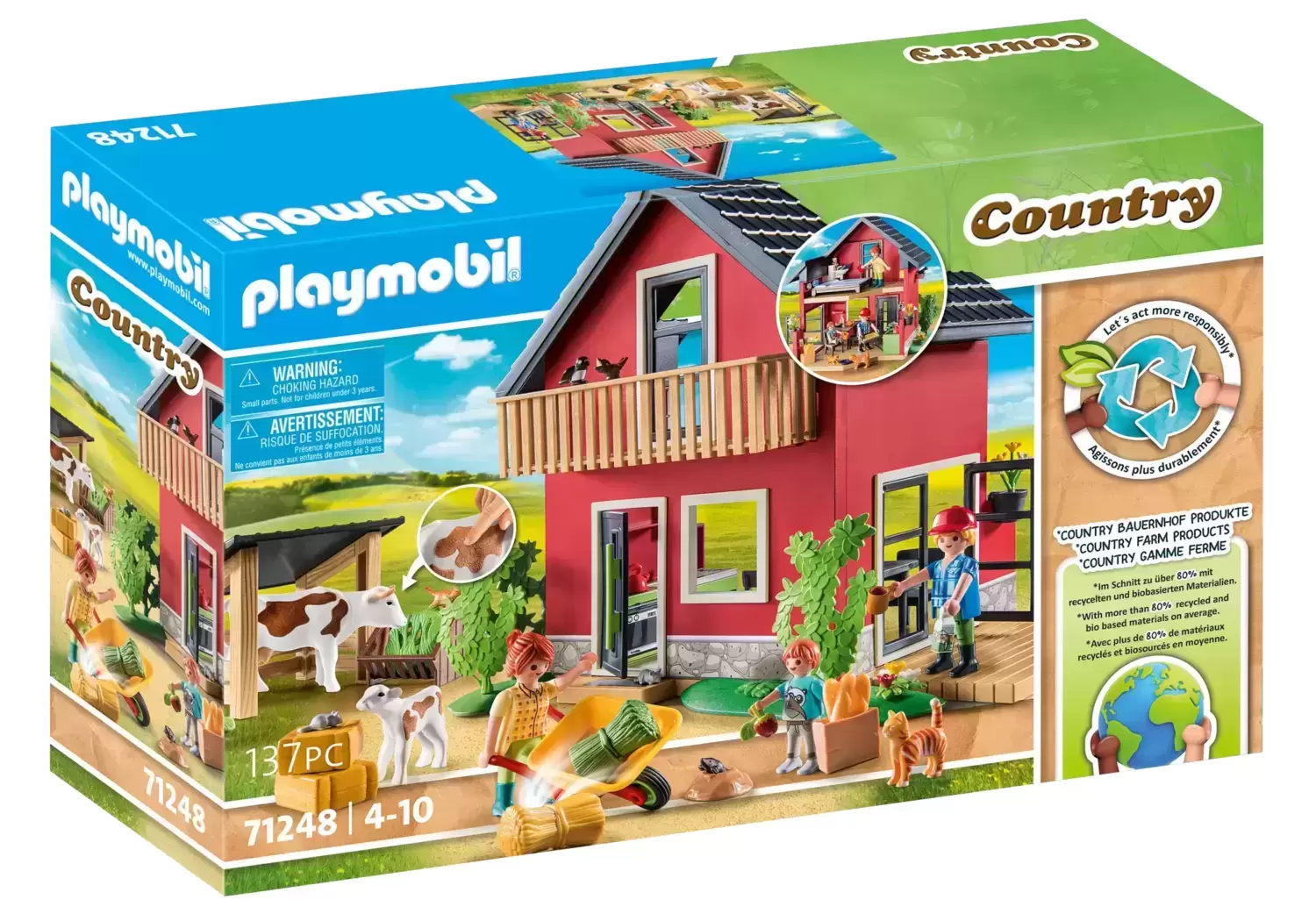 Playmobil Country 70887 Ferme avec animaux - Playmobil - Achat & prix