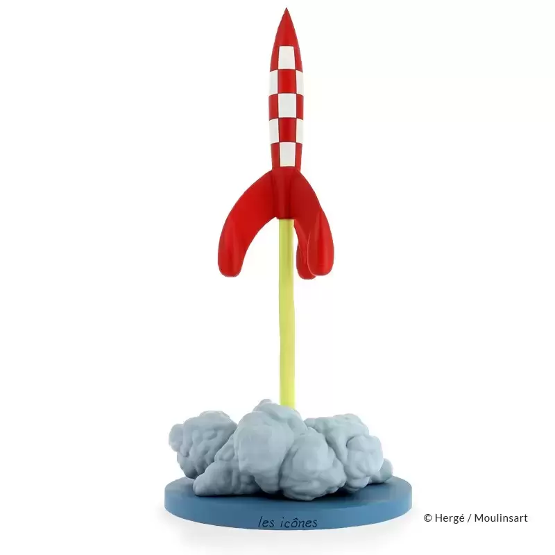 Figurines en Résine Tintin - La Fusée au Décollage