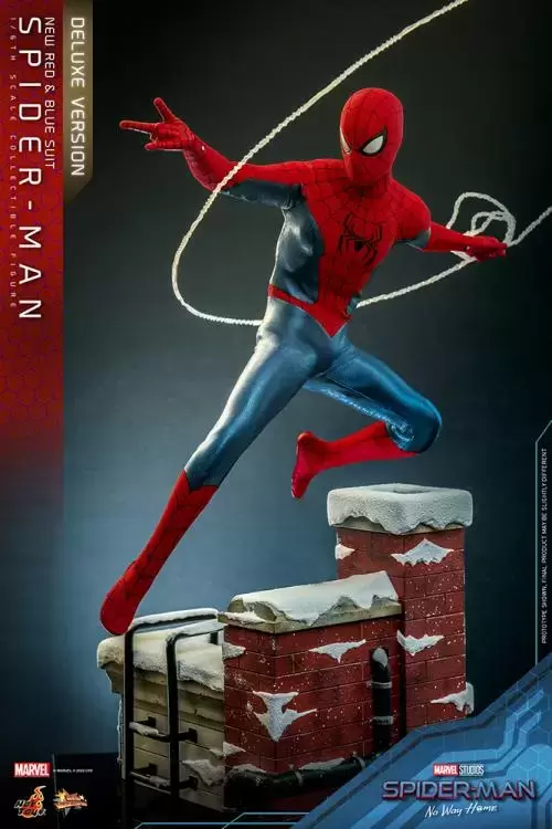 Movie Masterpiece Series - Spider-Man No Way Home - Spider-Man New Red & Blue Suit (Deluxe)