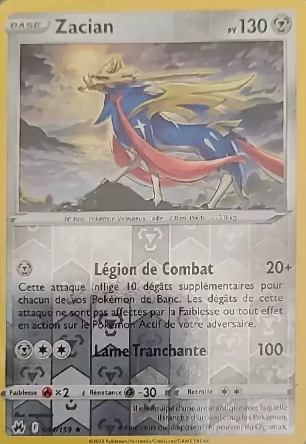 Zénith suprême - Zacian Reverse
