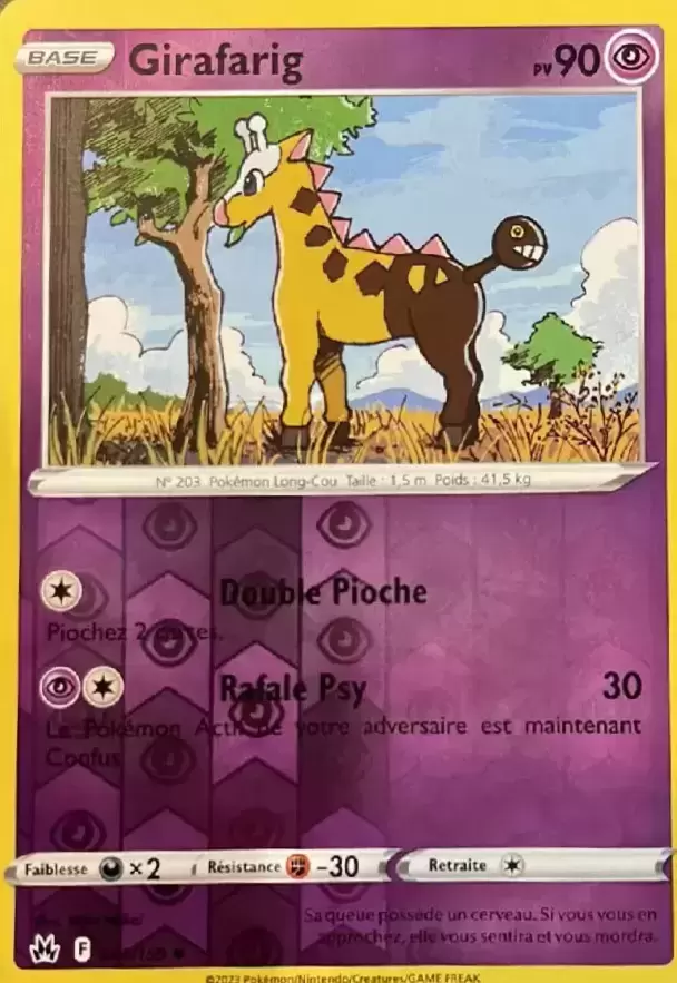 Zénith suprême - Girafarig Reverse