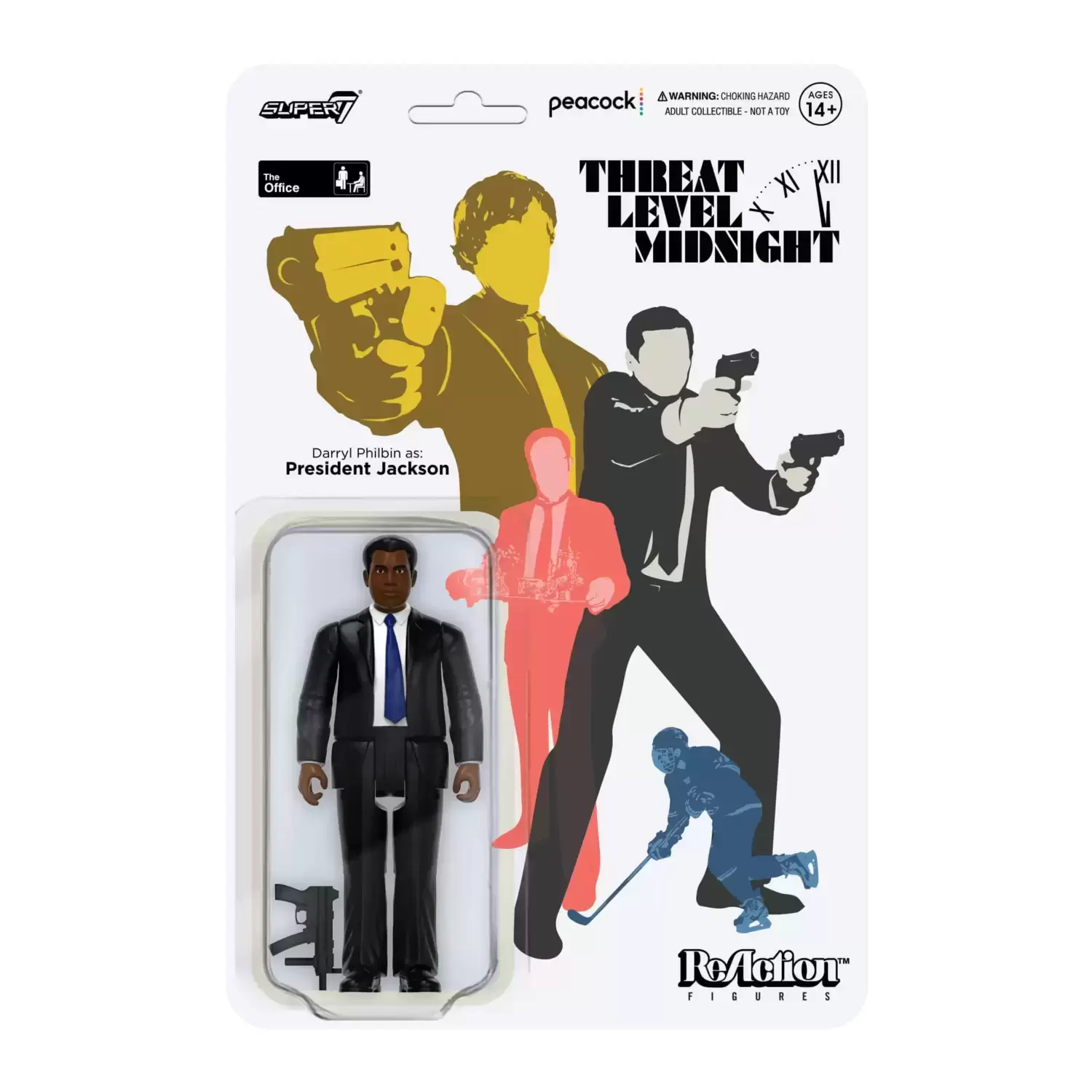 ReAction Figures - Threat Level Midnight - Darryl Philbin as President Jackson