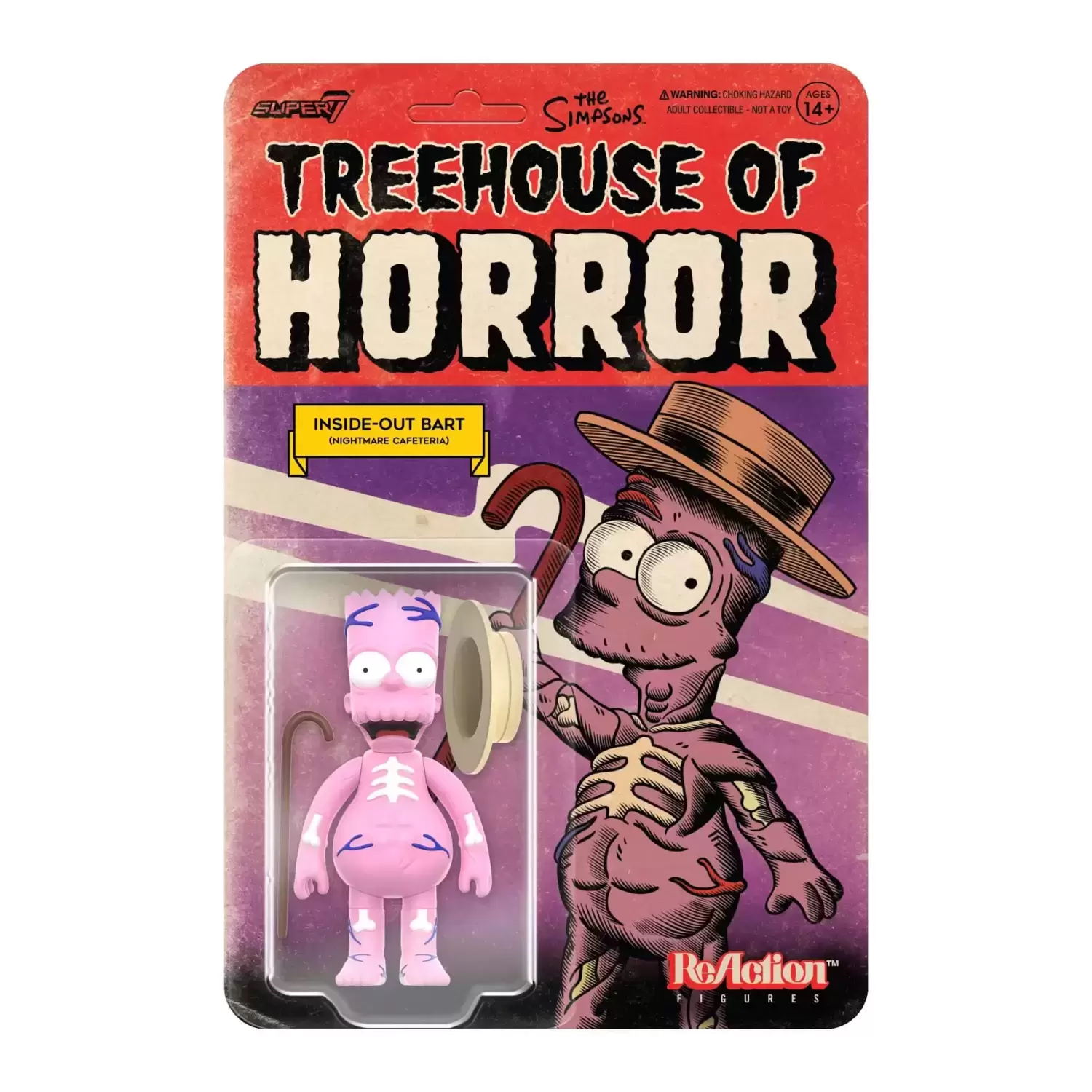 ReAction Figures - The Simpsons (Treehouse of Horror) - Inside-Out Bart