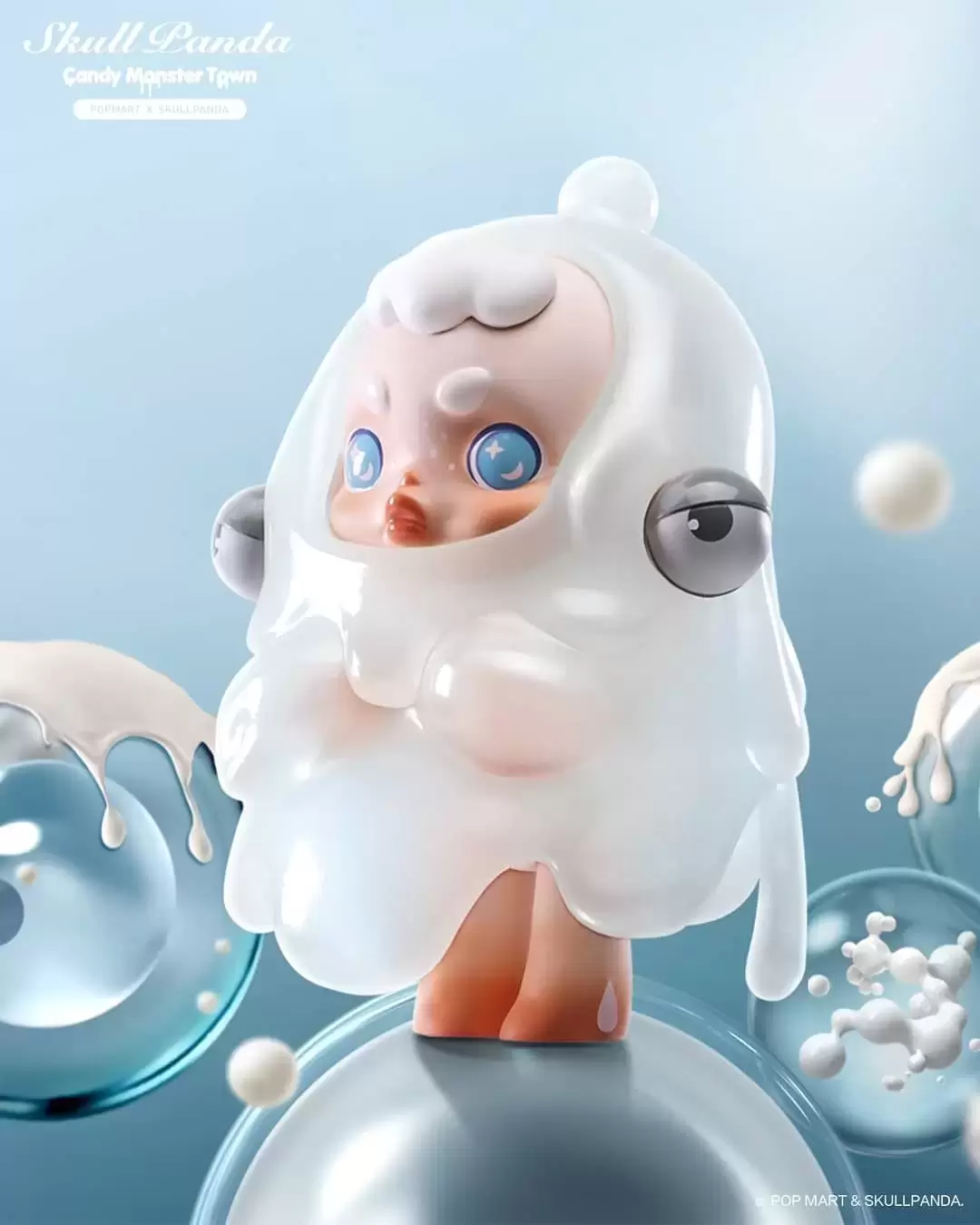 Milk Ghost - Skull Panda Candy Monster Town action figure