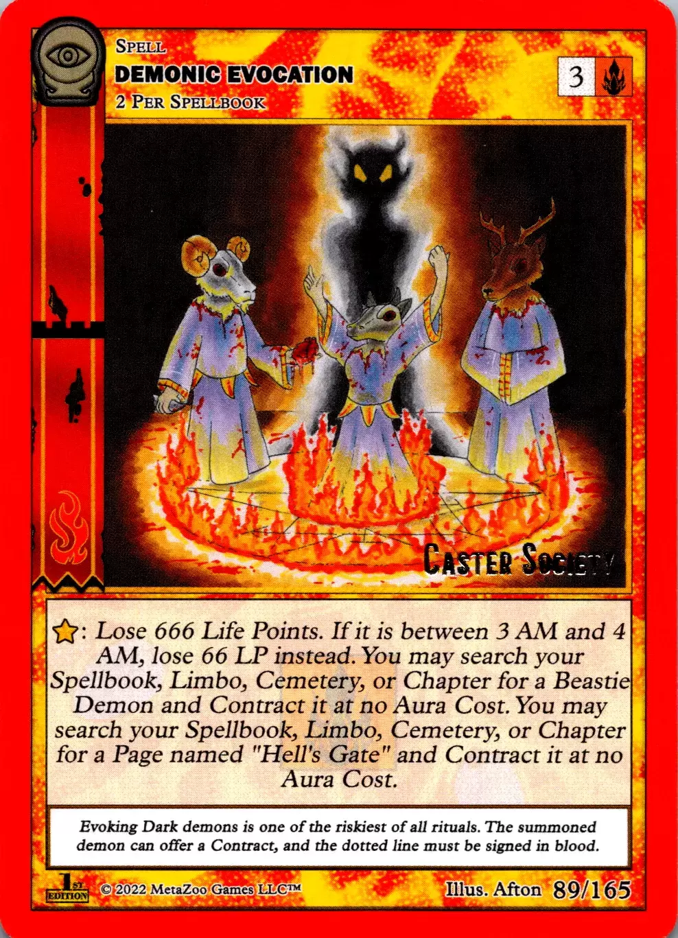 Demonic Evocation - Seance 1st Edition card 089/165