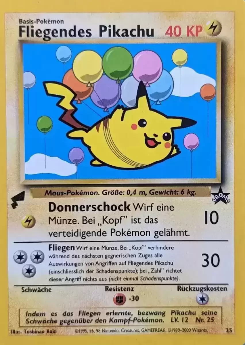 Pikachu World Collection 2000 - Fliegendes Pikachu