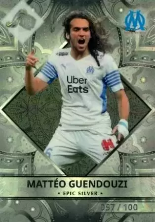 Panini FC Ligue 1 2022-2023 - Matteo Guendouzi - Olympique de Marseille - Ultra Premium / Epic Silver