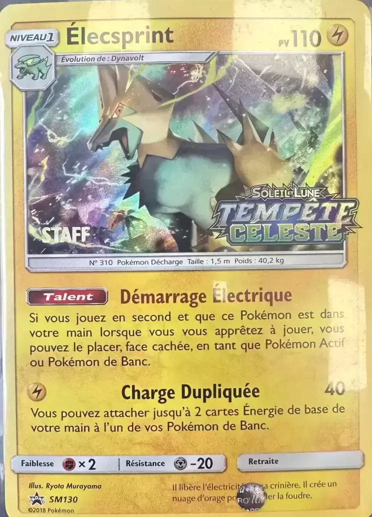 Cartes Promo Black Star Soleil et Lune - Élecsprint Staff