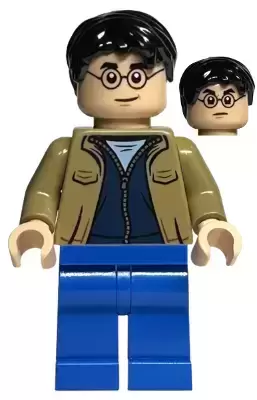 Lego Harry Potter Minifigures - Harry Potter - Dark Tan Jacket, Blue Legs