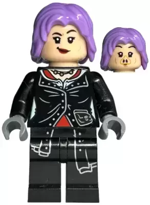 Lego Harry Potter Minifigures - Nymphadora Tonks - Medium Lavender Hair, Printed Legs