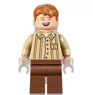 Lego Harry Potter Minifigures - George Weasley - Tan Striped Shirt