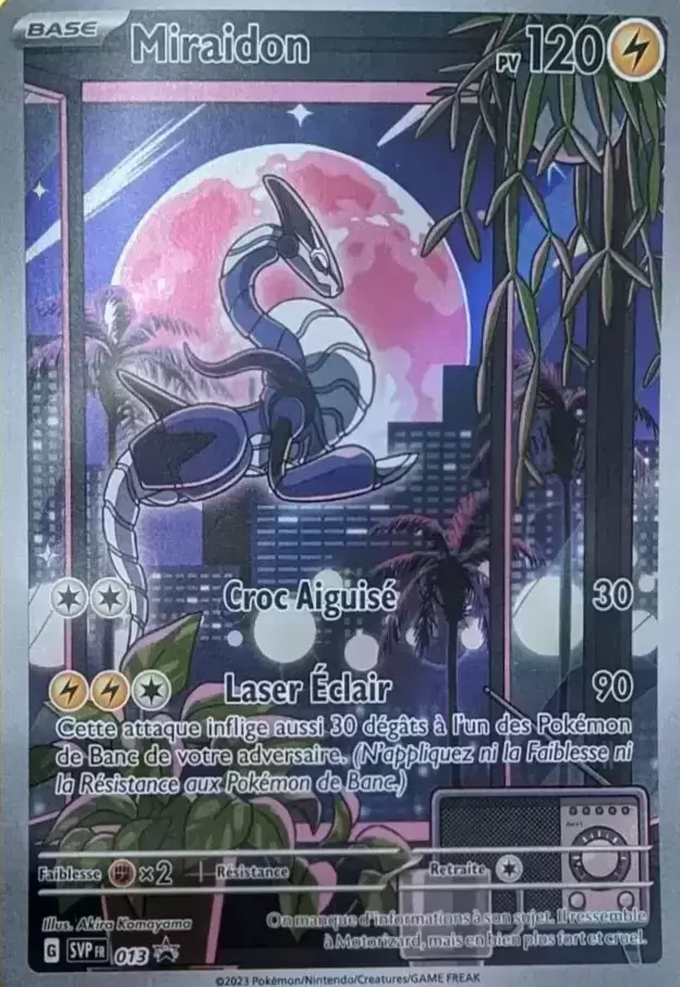 Carte Pokémon - Miraidon 013 Promo SVP013 Scellé EV01 FR NEUF