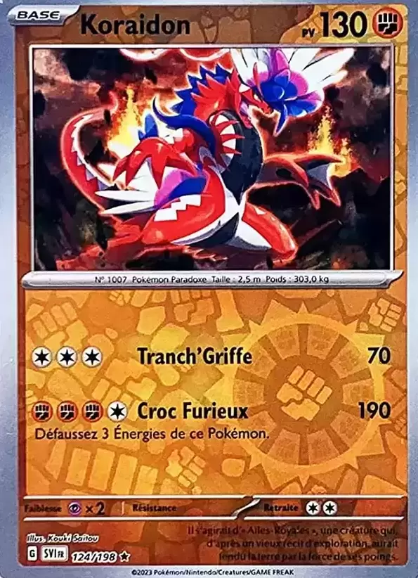 Ecarlate et Violet - SVIFR - Koraidon Reverse