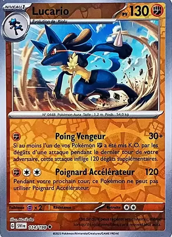 Ecarlate et Violet - SVIFR - Lucario Reverse
